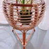 traditional rattan plant pot stand