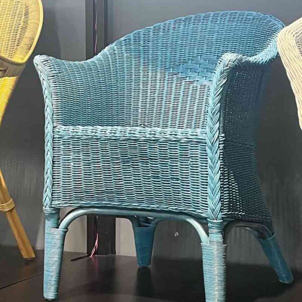 Dutch Wicker Chair Blue Colour
