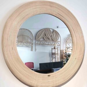 Rattan Circular Mirror
