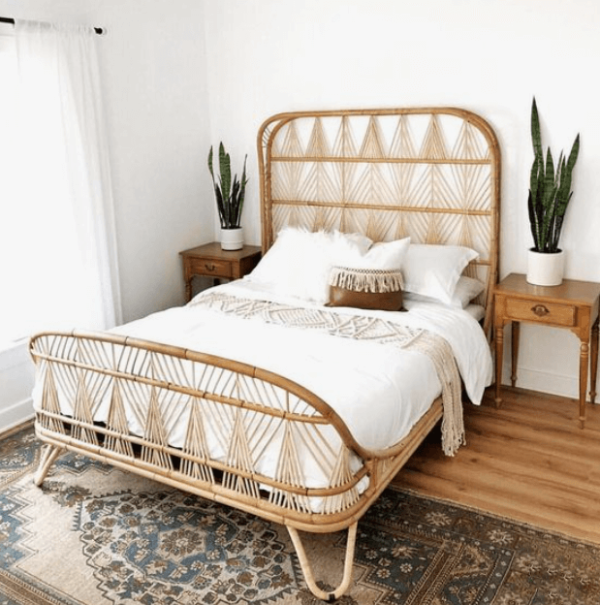rattan bed frame